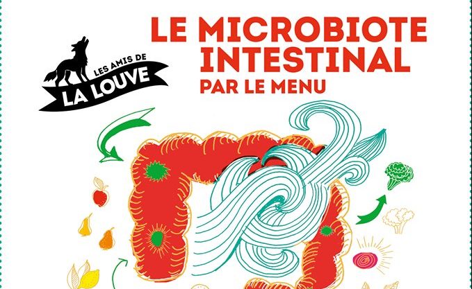 Affiche Le microbiote intestinal par le menu - Illustration Stéphanie Lelong